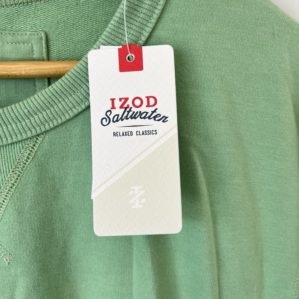 IZOD‎ Saltwater Pullover Relaxed Classic Terry Crew Neck Pullover Men's Size 2XL - Picture 4 of 13